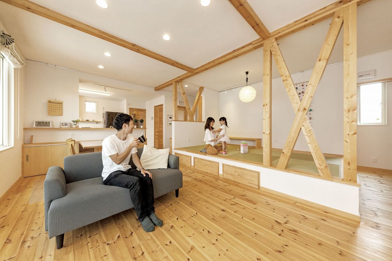 次世代の家　門目建設 ナチュラルスタイルの家の建築実例画像1