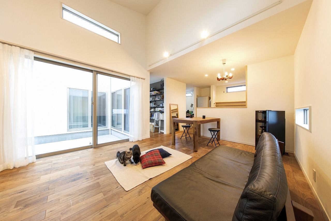 イシンホーム住宅研究会　大縄林業 【1500～1999万円台/間取り有/平屋】家事ラク間取り、未来への安心。住み心地にこだわったコの字の平屋の建築実例画像2