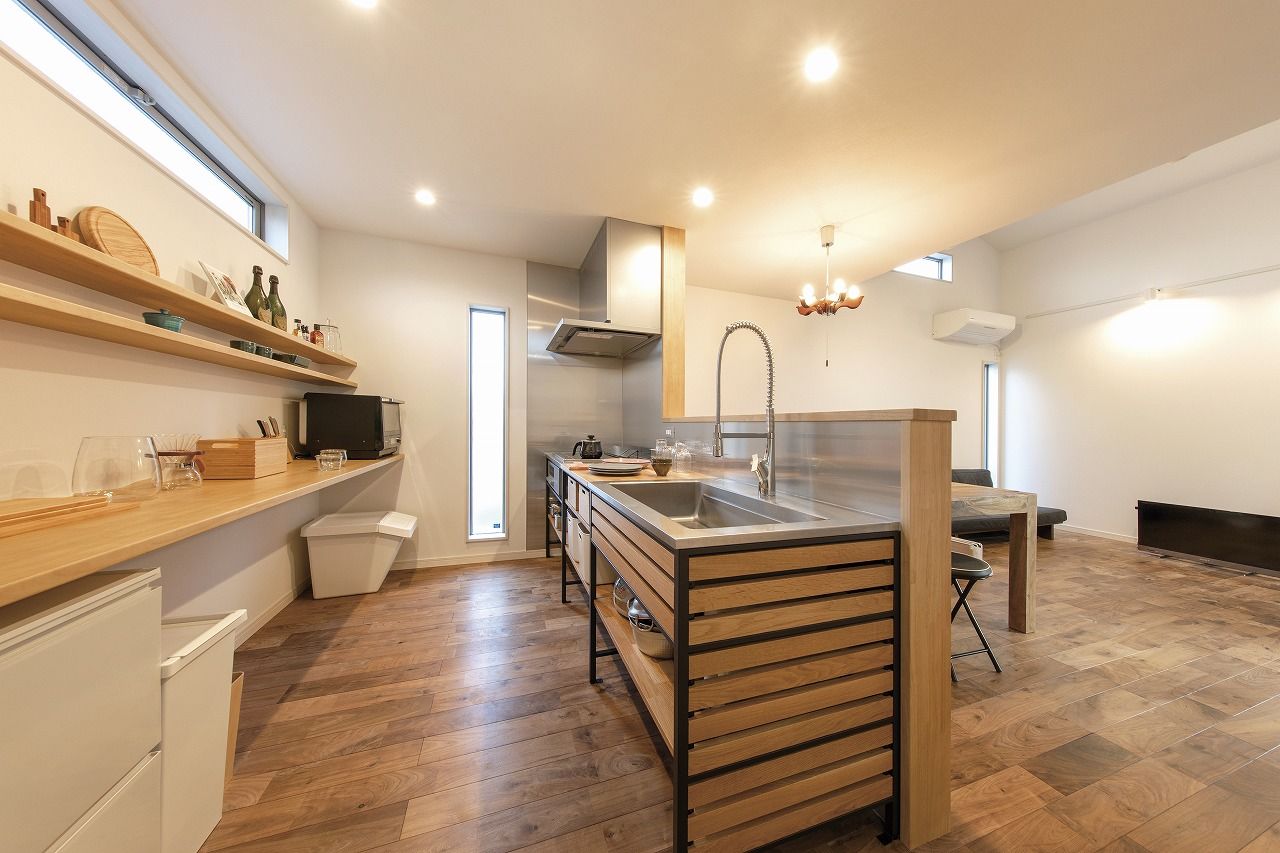 イシンホーム住宅研究会　大縄林業 【1500～1999万円台/間取り有/平屋】家事ラク間取り、未来への安心。住み心地にこだわったコの字の平屋の建築実例画像5