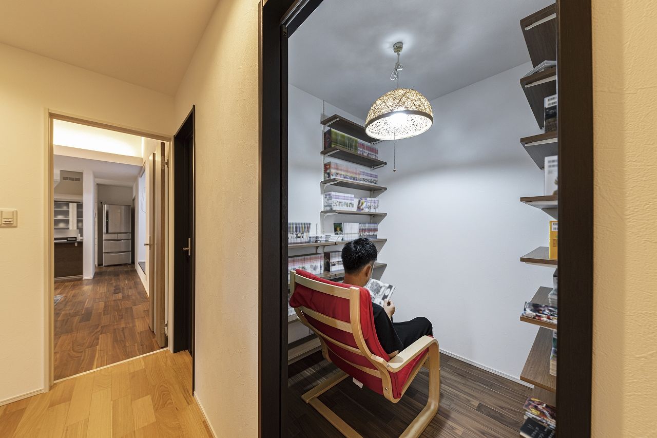 イシンホーム住宅研究会　大縄林業 【1500～1999万円台/間取り有】ウッドデッキに、マンガ部屋も！家族みんなが「遊べる」一年中快適な住まいの建築実例画像7