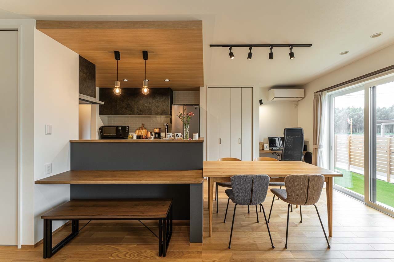 イシンホーム住宅研究会　大縄林業 【間取り有】参考にしたい！平屋＋ロフトの間取り。365日快適な北欧ヴィンテージの家の建築実例画像3