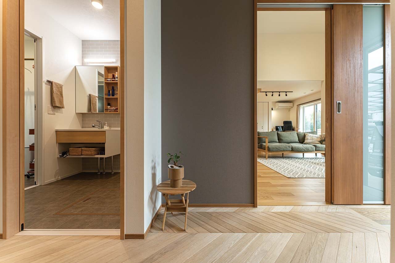 イシンホーム住宅研究会　大縄林業 【間取り有】参考にしたい！平屋＋ロフトの間取り。365日快適な北欧ヴィンテージの家の建築実例画像5