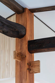 hoku archidesign 【間取図有｜4000万円以上｜4LDK｜平屋｜建築家と建てる】古材や古建具も活かしたT字型の二世帯住宅の建築実例画像8