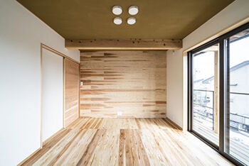 hoku archidesign 【間取図有｜3500～3999万円｜4LDK｜建築家と建てる】手塗りの左官仕上げがかっこいい二世帯住宅の建築実例画像6