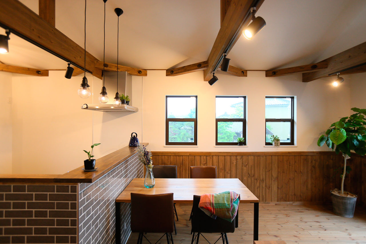 アクロスホーム 【BinO/上田市/スキップフロア/1000万円台/間取り有】小さく建てて豊かに暮らす。アイデアいっぱいの家！の建築実例画像3