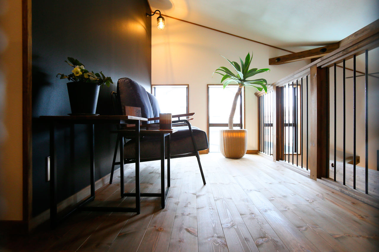 アクロスホーム 【BinO/上田市/1000万円台/間取り有/薪ストーブ】楽しい暮らし！大人インダストリアル「平屋＋ロフト」の家の建築実例画像10