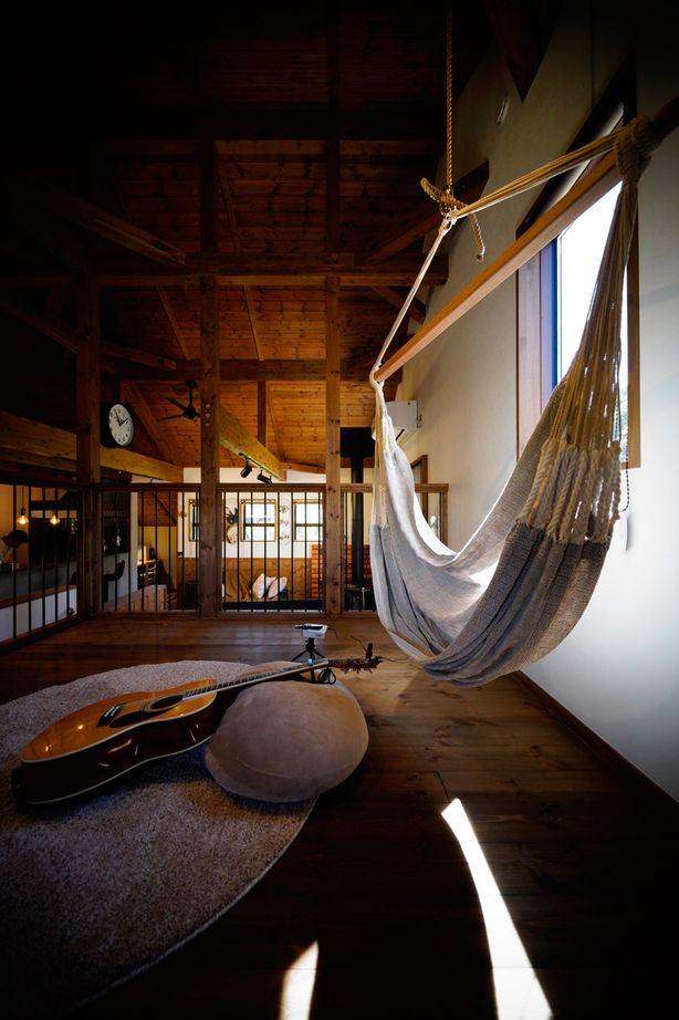 アクロスホーム 【BinO/スキップフロア/2000万円台/間取り有/ガレージ/薪ストーブ】 毎日がワクワクするって理想じゃない？の建築実例画像6