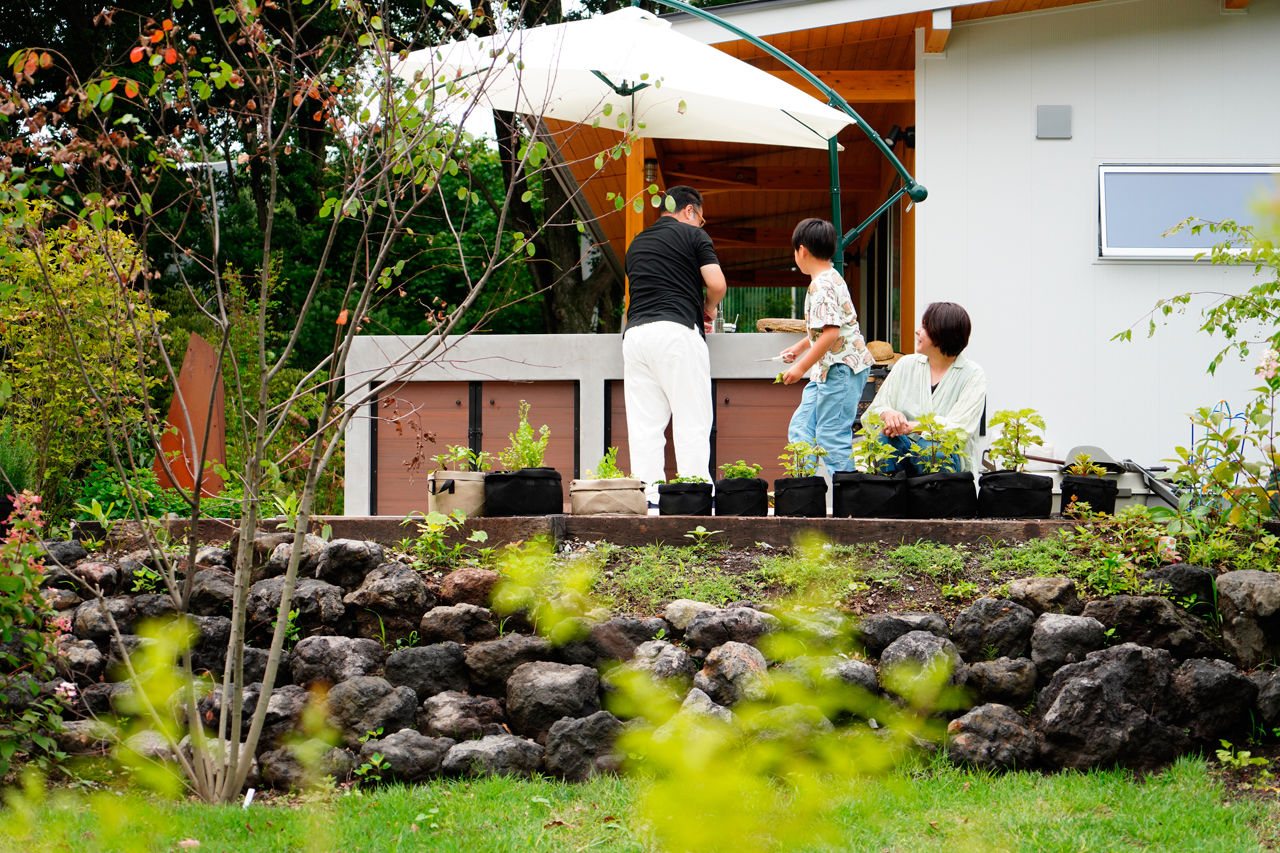 アクロスホーム 【BinO/御代田町/移住/平屋/1000万円台/間取り有】コンパクトな平屋で毎日グランピング。庭いじりも楽しいの建築実例画像2