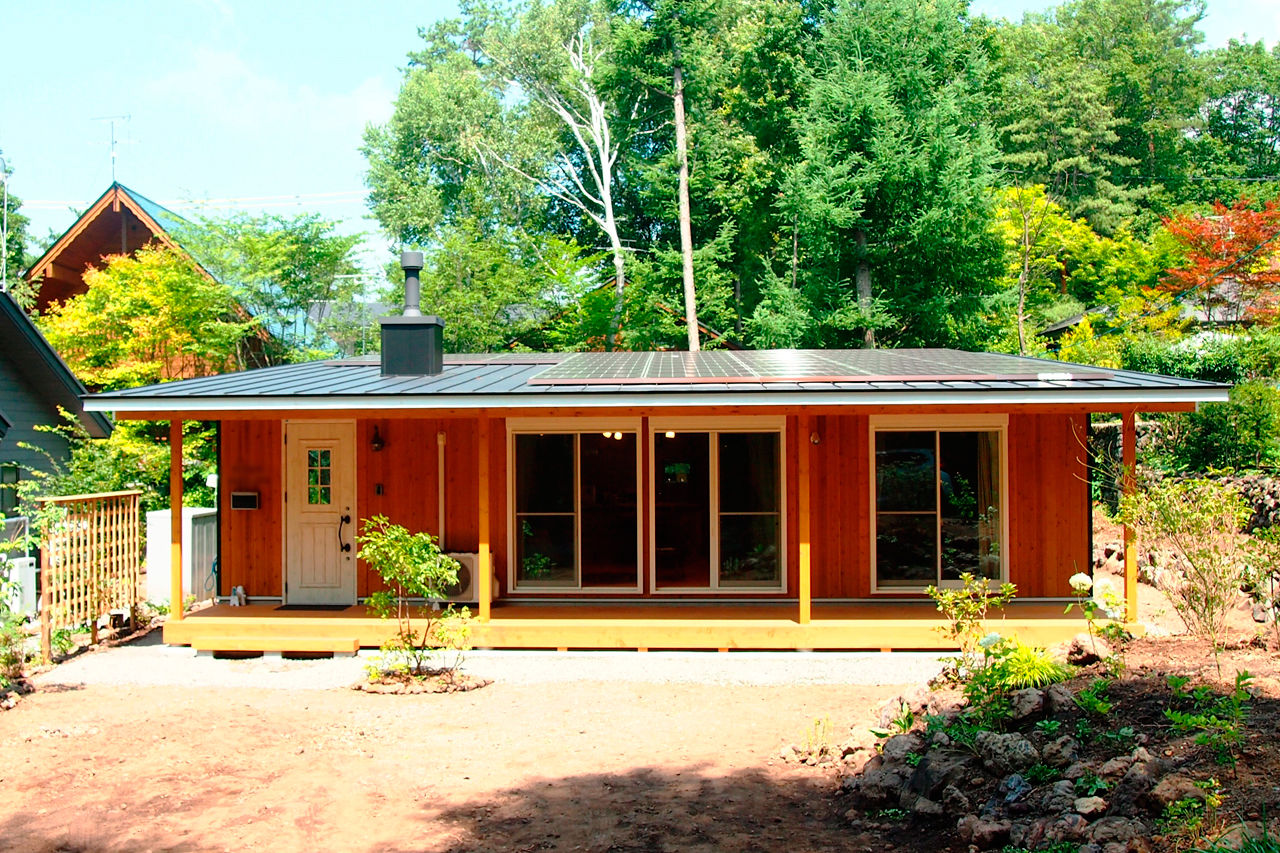 アクロスホーム 【BinO/軽井沢/別荘/移住/平屋/1000万円台/間取り有】ローメンテの平屋で緑に囲まれて暮らす幸せの建築実例画像10