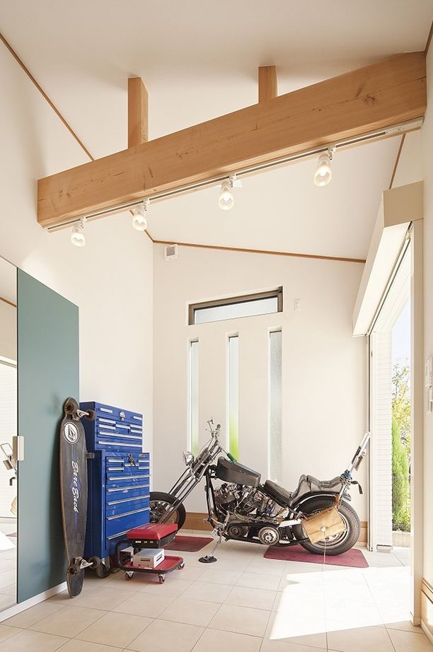 コタエルハウス（山岸工業） 【1000万円台/30坪台/平屋】趣味を大切にする暮らし方。開放的で家事ラクなLDKとバイクガレージがある家の建築実例画像2