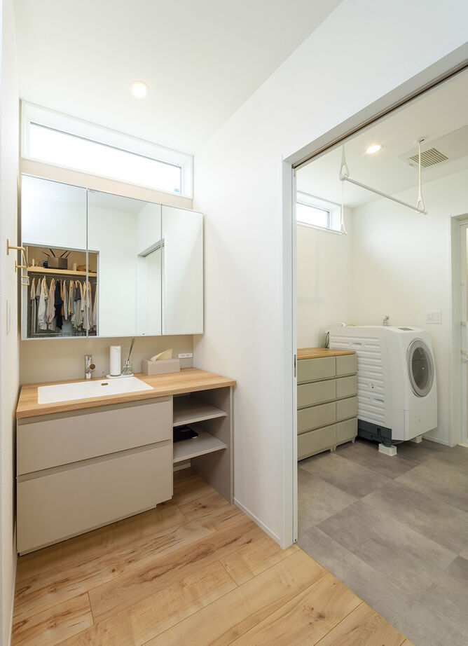 コタエルハウス（山岸工業） 【テクノストラクチャー／40坪台／間取り図】動線や収納の工夫で家事を時短。大切な家族の時間を楽しむ家にの建築実例画像8