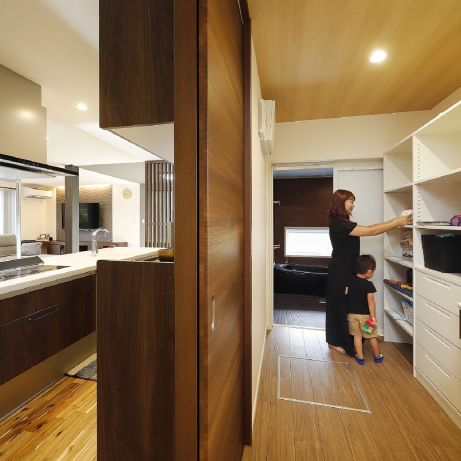 七呂建設 洗練された上質な住空間シンプルモダンを極めた平屋の建築実例画像3