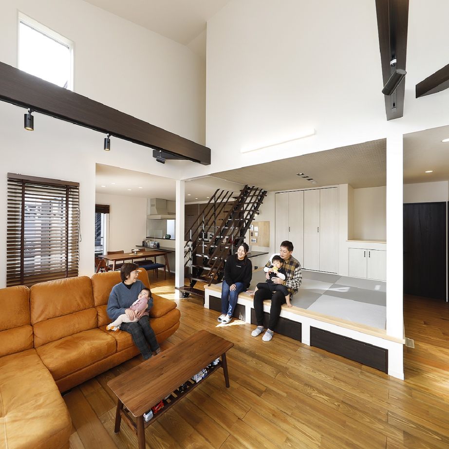 七呂建設 細部にわたるこだわりが創る快適 温もりと開放感のなかで伸びやかに暮らすの建築実例画像2