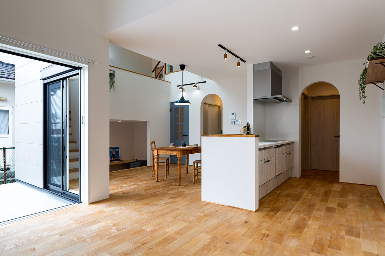 ハウススマイリー 【スキップフロア／キッズスペース／吹抜け】どんどん増える、家族の想い出…。ギャラリースペースのある家の建築実例画像5