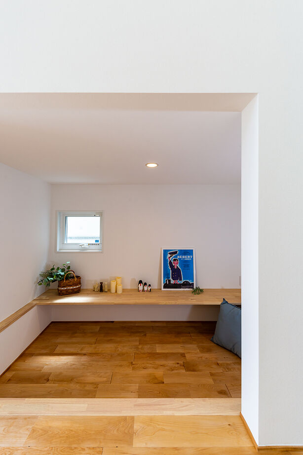 ハウススマイリー 【スキップフロア／キッズスペース／吹抜け】どんどん増える、家族の想い出…。ギャラリースペースのある家の建築実例画像7