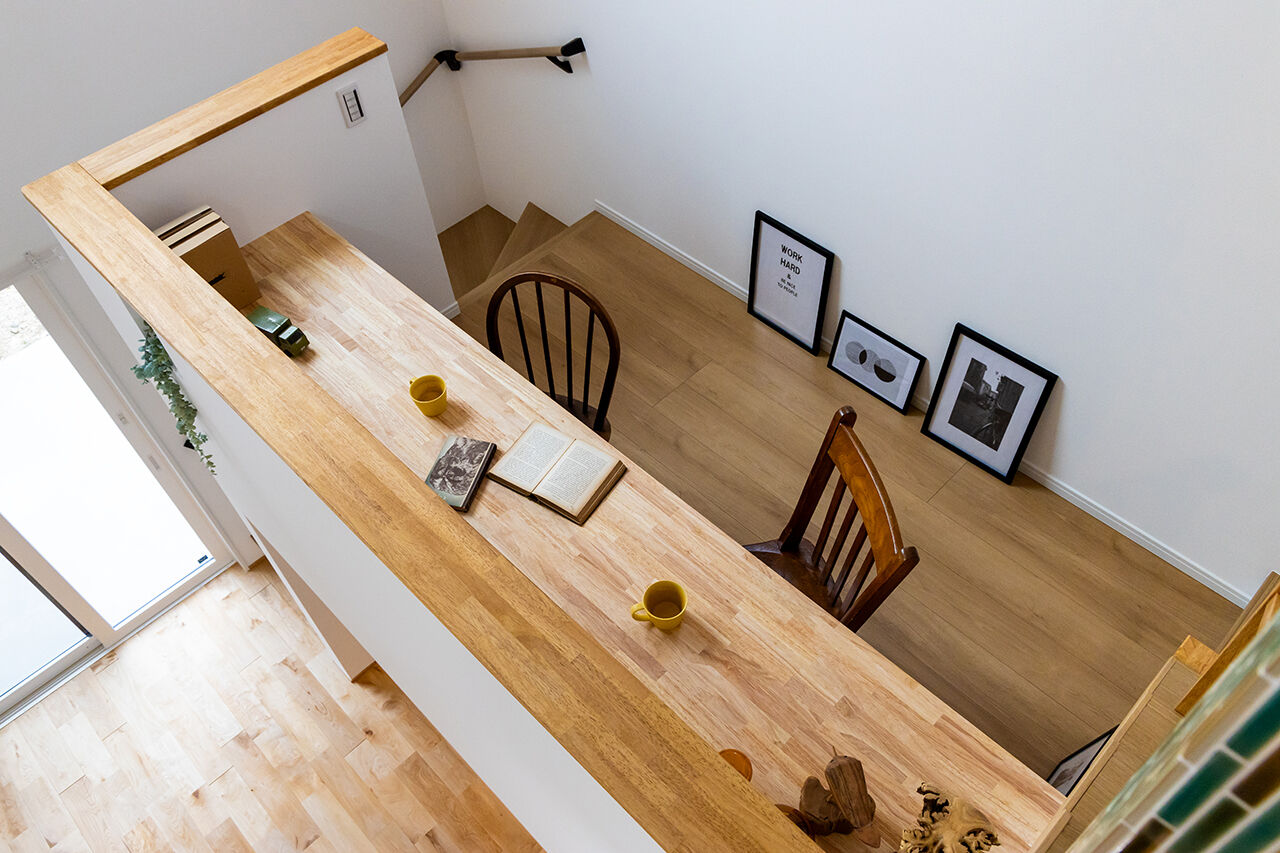 ハウススマイリー 【スキップフロア／キッズスペース／吹抜け】どんどん増える、家族の想い出…。ギャラリースペースのある家の建築実例画像8