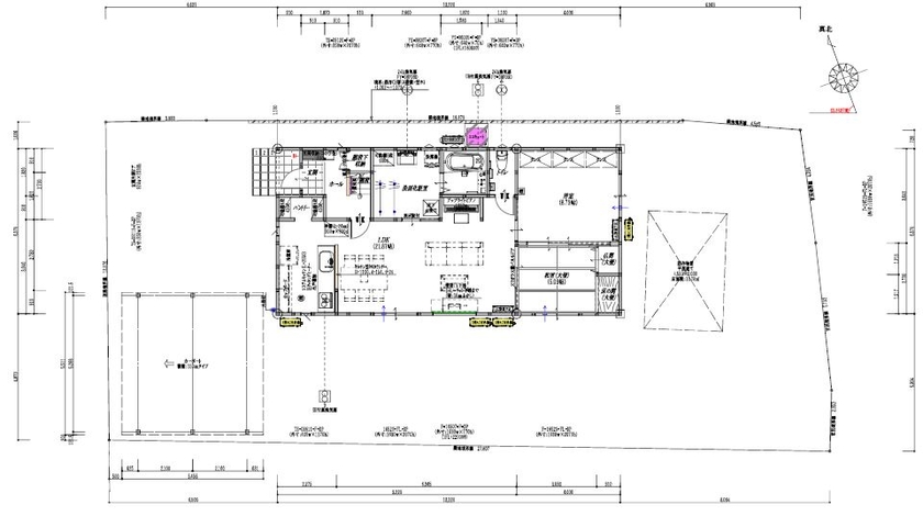YUTORIE富山 【1900万円/43坪/1階和室＋寝室/ZEH住宅】家族の安心と便利さを兼ね備えた2世帯対応型の間取りの間取り図null１階