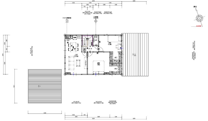 YUTORIE富山 【1900万円/43坪/1階和室＋寝室/ZEH住宅】家族の安心と便利さを兼ね備えた2世帯対応型の間取りの間取り図null２階