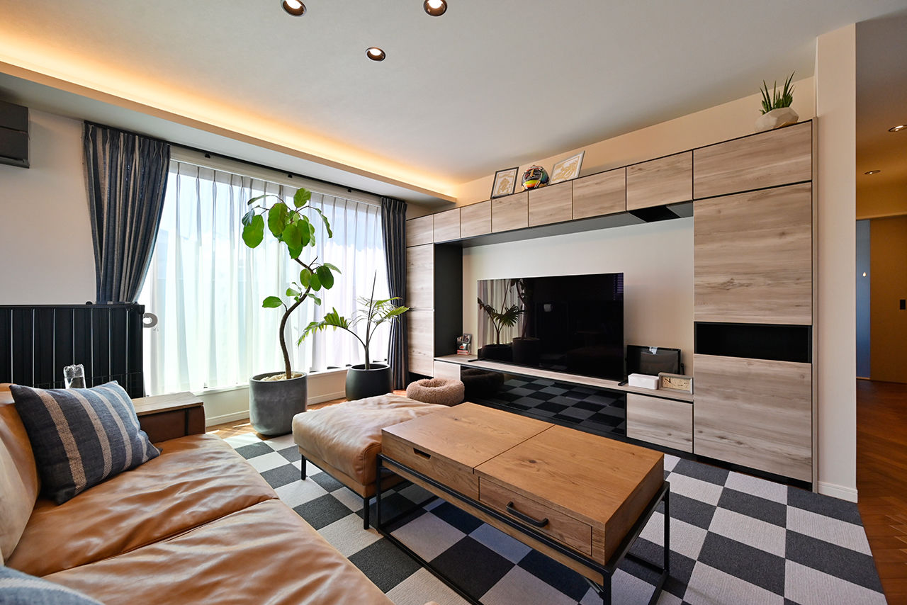 クレバリーホーム立川店／デザイノ 【2500万円～2999万円／インナーガレージ／間取図有】充実のガレージ×癒しの空間。「好き」を詰め込んだ家の建築実例画像4