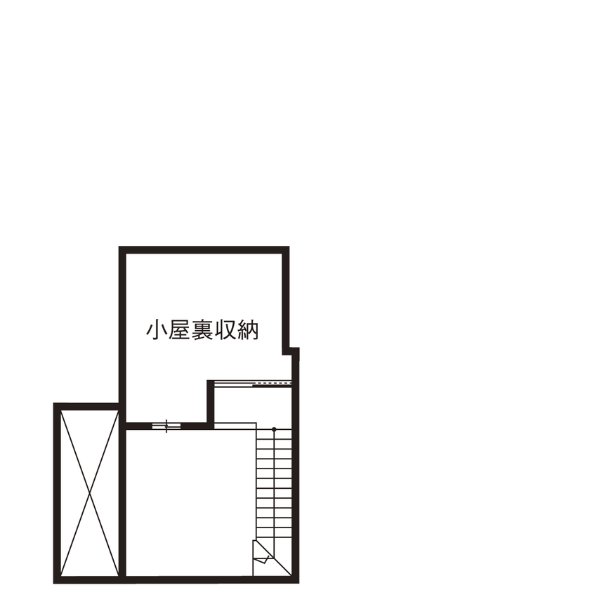 クレバリーホーム立川店／デザイノ 【3500万円～3999万円／防音室／間取図有】音楽一家ならではの音楽室が魅力！完全分離型の二世帯住宅の間取り図（4LLDDKK＋音楽室）小屋裏