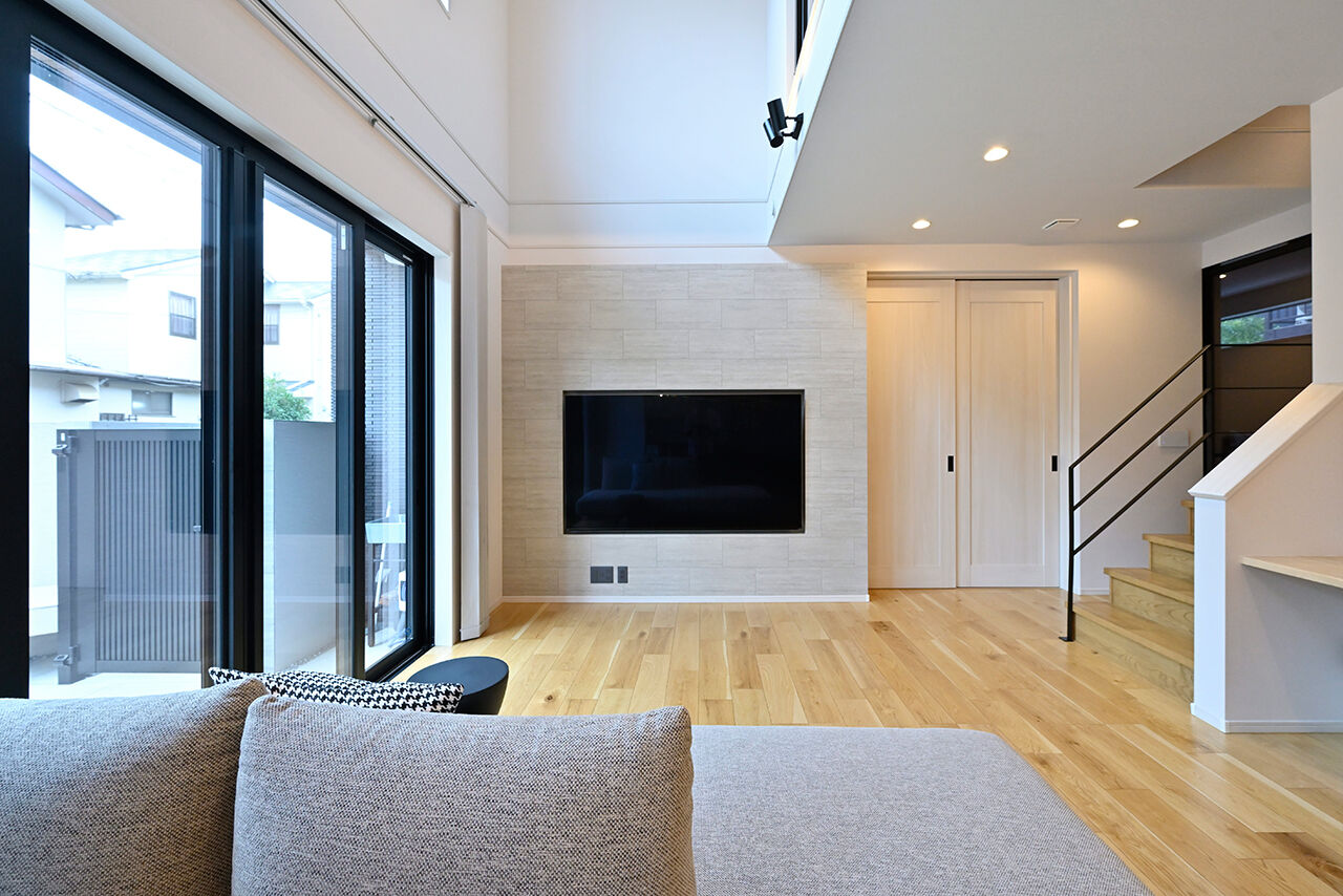 クレバリーホーム立川店／デザイノ 【2500万円～2999万円／吹抜け／間取図有】明るく開放的なLDK。HEAT20のG2レベルの高い断熱性で年中快適の建築実例画像5