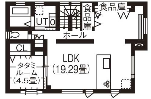 住まいのクワザワ 狭小地を活かした3階建て　総タイル、明るい家に大満足（夫婦＋子ども3人）の間取り図（6LDK）2階