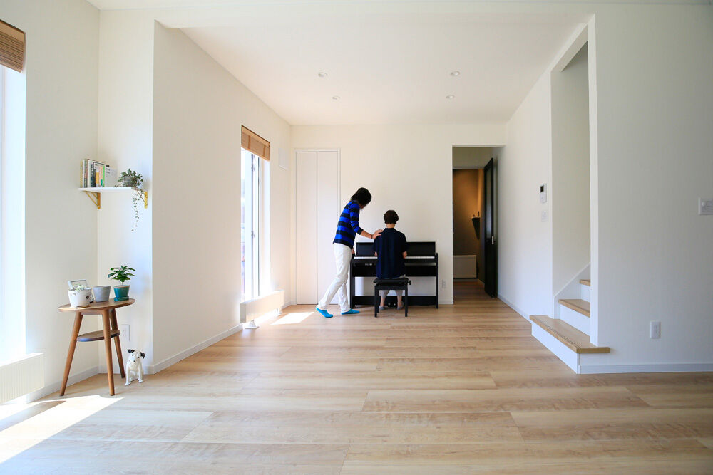 住まいのクワザワ 【明るいリビング／機能性×シンプル】将来は1階だけで暮らせる、年齢を重ねても快適な家の建築実例画像3