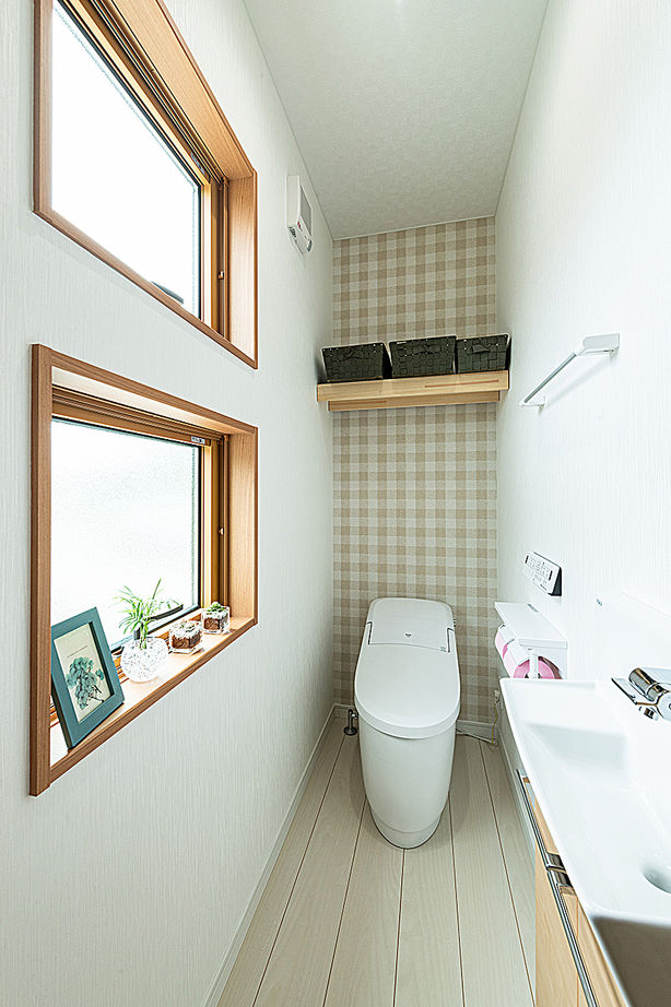 雅建設 【5LDKの平屋】勾配天井で開放感を演出！ランドリールーム+ファミリークローゼットでラクラク家事動線の建築実例画像8