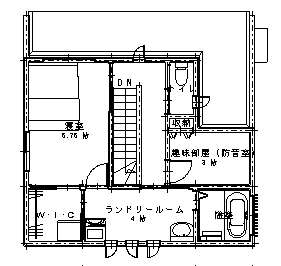 雅建設 【1000万円台後半／二世帯住宅／間取り図あり】小国杉の温もりあふれるリビングに、家族が集う家の間取り図（3LDK）2階