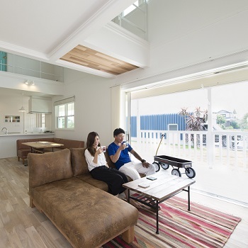 オークヴィルホームズ 【筑西市/3LDK/33.5坪】白を基調としたナチュラルなリゾートのような空間。憧れのカリフォルニアスタイル。の建築実例画像3