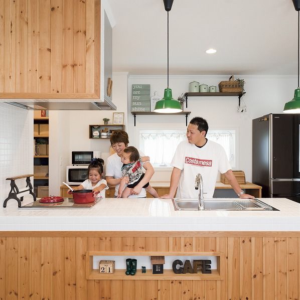 オークヴィルホームズ 【小山市/3LDK/35.5坪】薪ストーブと木の温もりを感じ、素材や色でアレンジ。アメリカントラディショナルの家の建築実例画像2