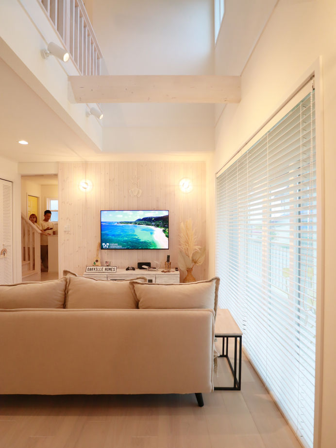 オークヴィルホームズ 【栃木市/3LDK/32.40坪/収納充実】海を感じるSurfers Style　ホワイト×ティファニーブルー調の内装カラーの建築実例画像7