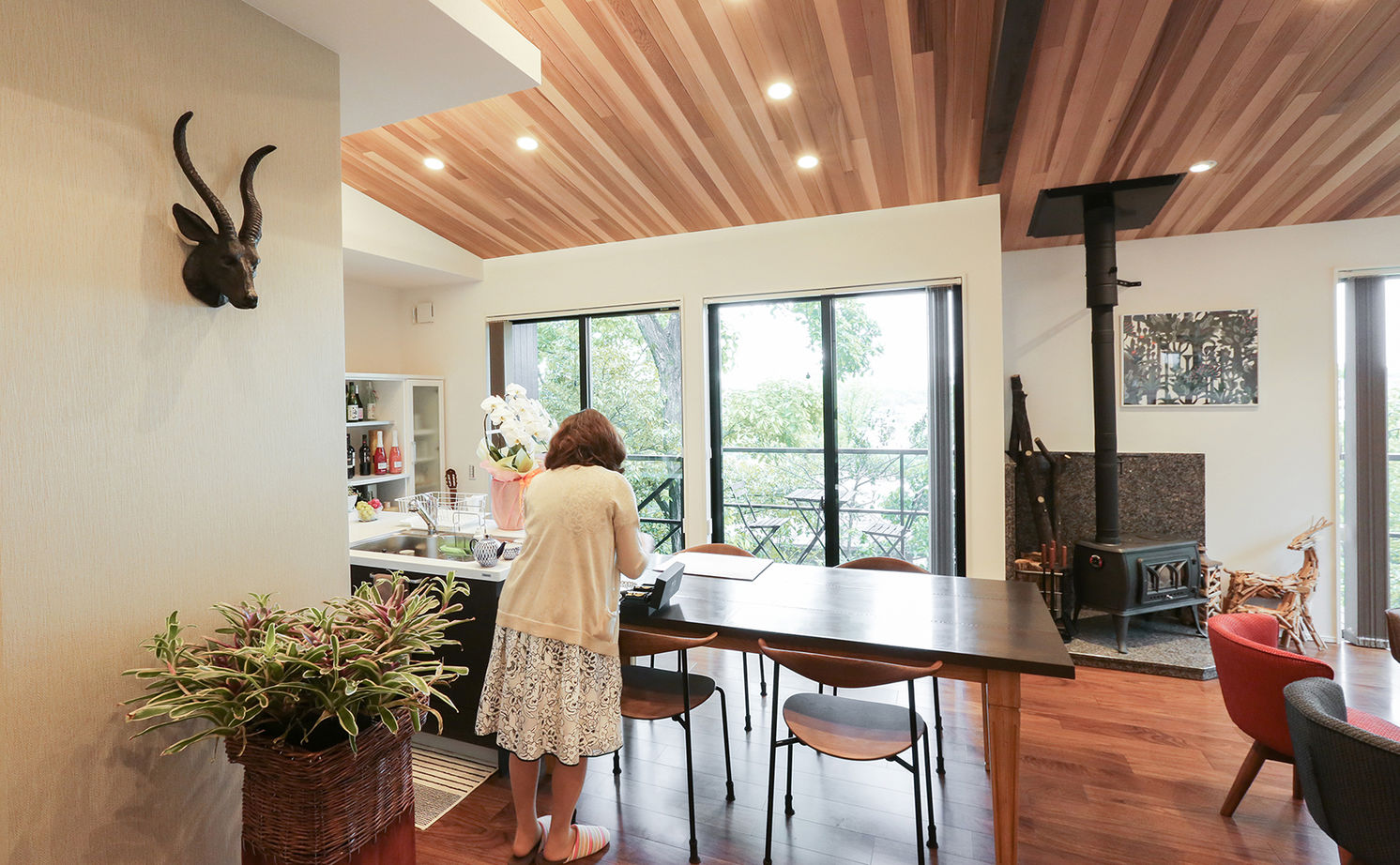 AREX/アーレックス 【1000万円/平屋/絶景リゾート/30坪台/間取り図】ウッドデッキ・薪ストーブ・露天風呂のあるこだわりの平屋の建築実例画像18