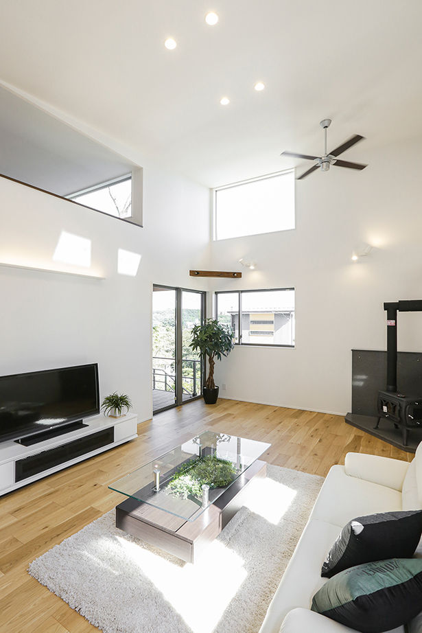 AREX/アーレックス 【1000万円台/平屋/4LDK/間取り図】傾斜地の特性も活かし、自然に囲まれて暮らすスキップフロアのある平屋の建築実例画像17