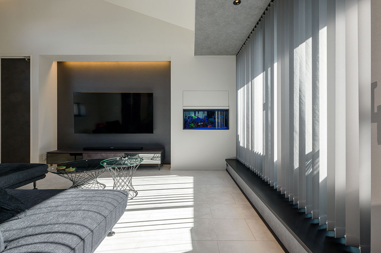 AREX/アーレックス 【ガレージハウス×3000万円台】2カ所にガレージを設けたアーバンスタイルの外観。2階リビングの2.5階建ての建築実例画像2