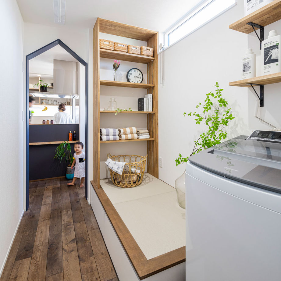 グランハウス 一級建築士事務所 【2000万円台/30坪台/間取り図】インダストリアル×鉄骨階段のアートな棚。常識を覆す仕掛けがカッコいい！の建築実例画像7