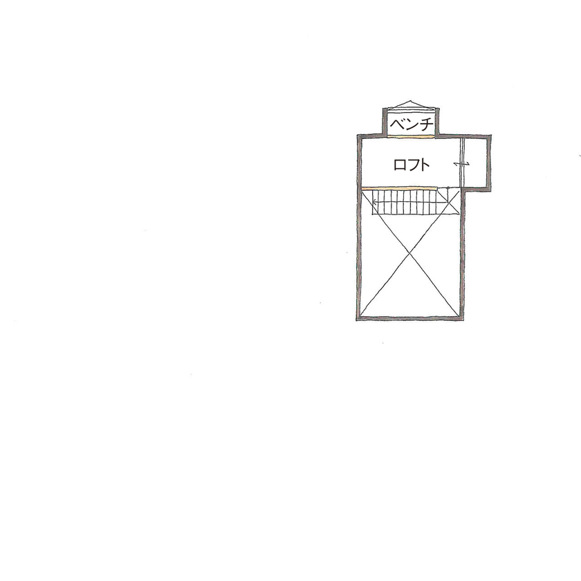 グランハウス 一級建築士事務所 【2000万円台/平屋/4LDK/間取り図】バイクガレージ・ロフトの２つの秘密基地と庭にBBQテラスのある平屋の間取り図（4LDK+ロフト+車庫）ロフト