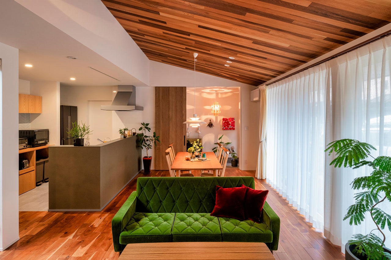 グランハウス 一級建築士事務所 【2000万円台/平屋/30坪台/3LDK/間取り図】自然を感じられる平屋で時間を満喫！室内は中庭や絵が映える空間の建築実例画像5