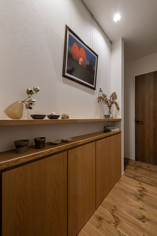 グランハウス 一級建築士事務所 【2000万円台/平屋/30坪台/3LDK/間取り図】自然を感じられる平屋で時間を満喫！室内は中庭や絵が映える空間の建築実例画像9