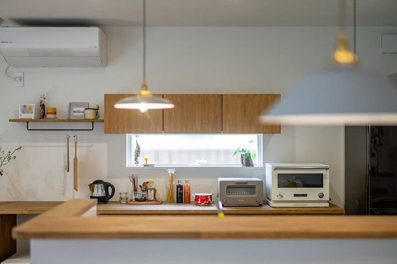 グランハウス 一級建築士事務所 【1000万円台/平屋/20坪台/間取り図】甘さを抑えた大人可愛い平屋。効率的な間取りで回遊動線や遊び場もの建築実例画像8