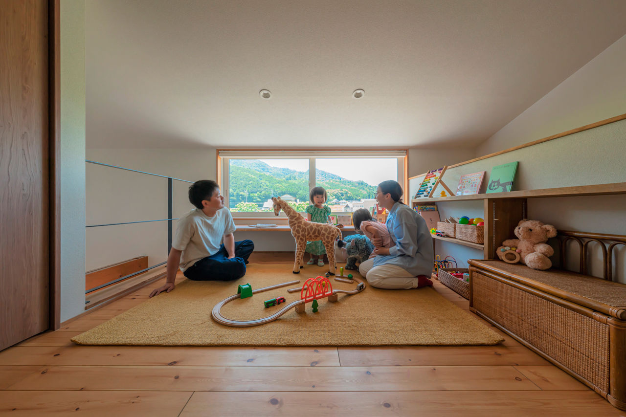 グランハウス 一級建築士事務所 【2000万円台/薪ストーブ/30坪台/3LDK/間取り図】2階の天井高に秘密有！ラフでかっこいいコテージの様な家の建築実例画像7