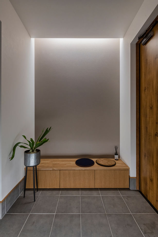 グランハウス 一級建築士事務所 【1000万円台/平屋/20坪台・コンパクト/2LDK/間取り図】愛猫が寛ぐナチュラル＆黒ガルバのかっこいい平屋の建築実例画像9