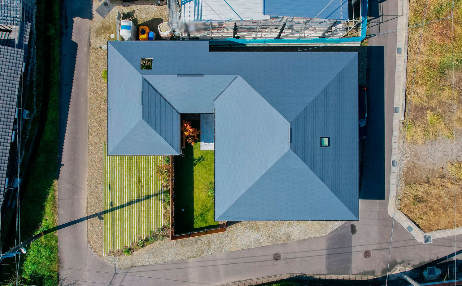 グランハウス 一級建築士事務所 【2000万円台/平屋/間取り図】北欧インテリアが映える和モダンな平屋。2棟を繋げたコの字で視線をそらすの建築実例画像17