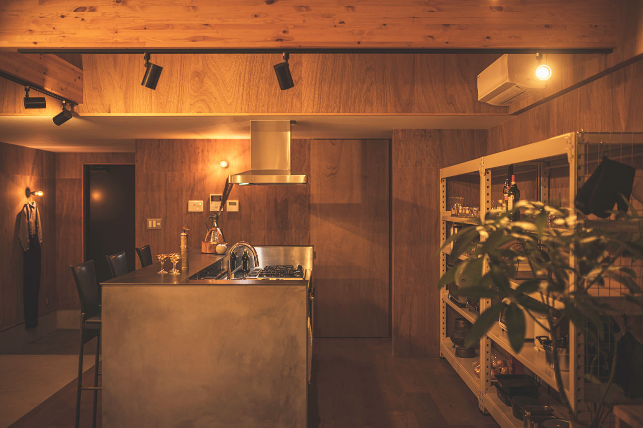 グランハウス 一級建築士事務所 【1000万円台/平屋/20坪台/1LDK/モダン/土間/間取り図】緑の眺めを取り込む絶景のL字型のコンパクトな平屋の建築実例画像6