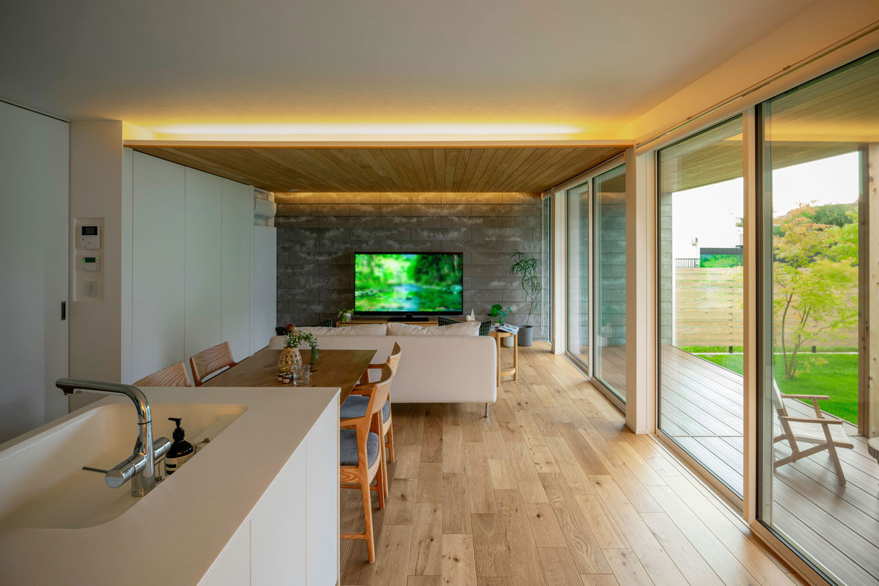 グランハウス 一級建築士事務所 【2000万円台/平屋/店舗併用住宅/間取り図】お店と自宅を賢く分けた凸型の平屋。中庭でアウトドア気分！の建築実例画像3