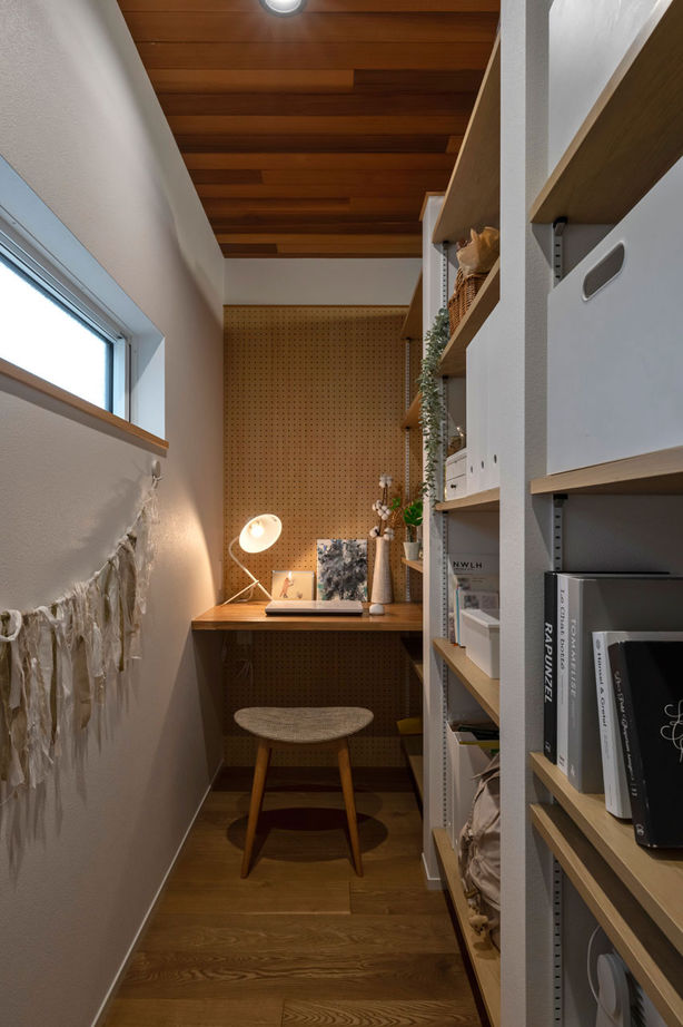 グランハウス 一級建築士事務所 【2000万円台/30坪台/3LDK/間取り図】吹抜けと直感的に片付く収納がうれしい。可愛いを加えたシンプルな家の建築実例画像6