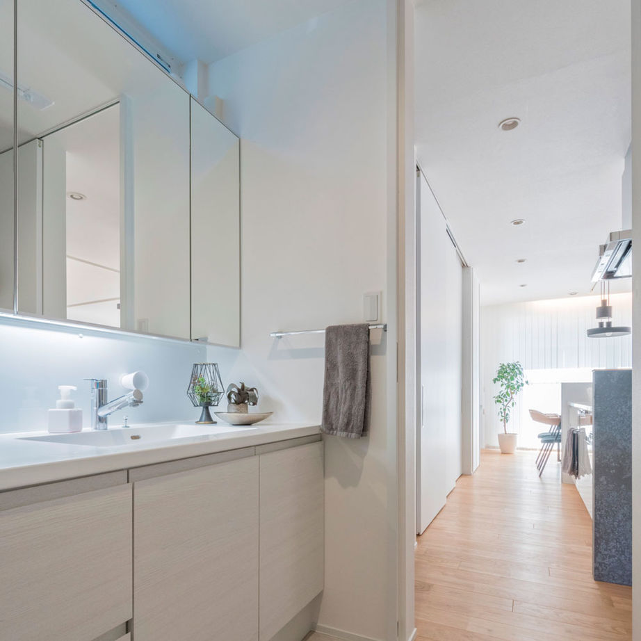 グランハウス 一級建築士事務所 【2000万円台/30坪台/間取り図】グレーの配色×造作のカッコよさ。写真より3倍お洒落と褒められました！の建築実例画像6