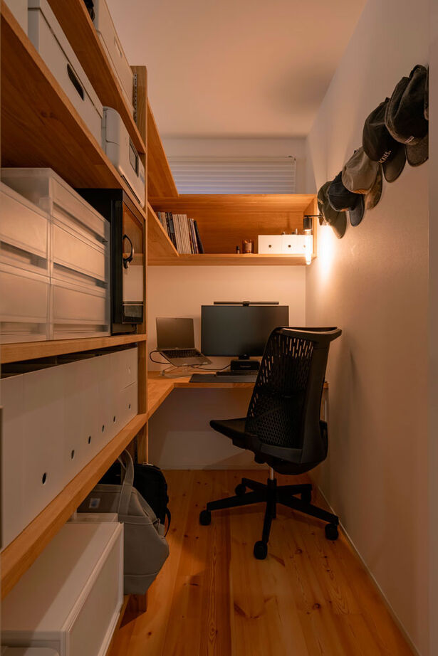 グランハウス 一級建築士事務所 【2000万円台/平屋/4LDK/間取り図】夕暮れに映える瓦屋根の平屋。和を醸すデザインと家事ラクを32坪に凝縮の建築実例画像7