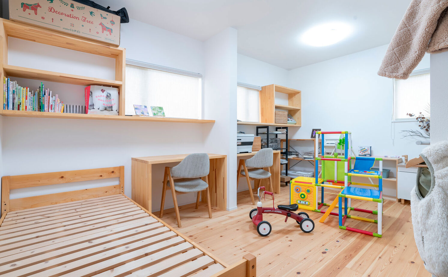 グランハウス 一級建築士事務所 【2000万円台/平屋/4LDK/間取り図】夕暮れに映える瓦屋根の平屋。和を醸すデザインと家事ラクを32坪に凝縮の建築実例画像13