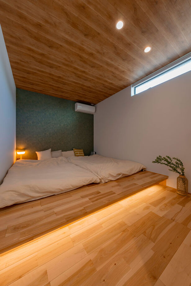 グランハウス 一級建築士事務所 【2000万円台/平屋/4LDK/間取り図】青の壁をすっと差した、北欧ナチュラルな平屋。まどろみのヌックも最高の建築実例画像14